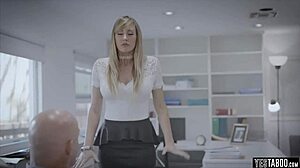 The MILF secretary receives rough office sex on her ass