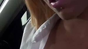 Handjob and blowjob combo in a public parking lot