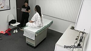 First check up from the doctor for amateur teen