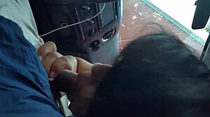 A sloppy blowjob in a car is for a cheating wife