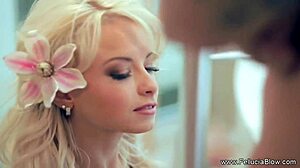 Romantic Encounter stunning blonde gives amazing blowjob and handjob