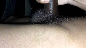 Big black cock solo beach jerk off