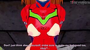 Uncensored Asuka in a mecha suite: a wild Neo Genesis Evangelion short