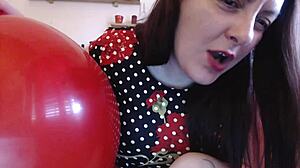 In this episode enjoy big balloon play with Nicoletta and learn about her emotions to kinky balloon fetish