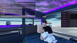 Teenage cartoon characters having intercourse in Roblox - taking it like hentai, manhandling it