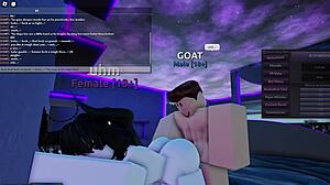 Teenage cartoon characters having intercourse in Roblox - taking it like hentai, manhandling it