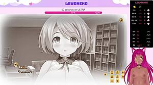 Vtuber Lewdneko продължава хентай играта Love Cubed в част 3