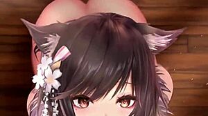 Azur Lane'den Atago, sıcak bir 2D porno animasyonunda