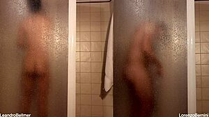 Bisexual fun in the shower after gay sex in the country