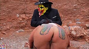 Gibby the clown gives me an unforgettable blowjob in the middle of the desert